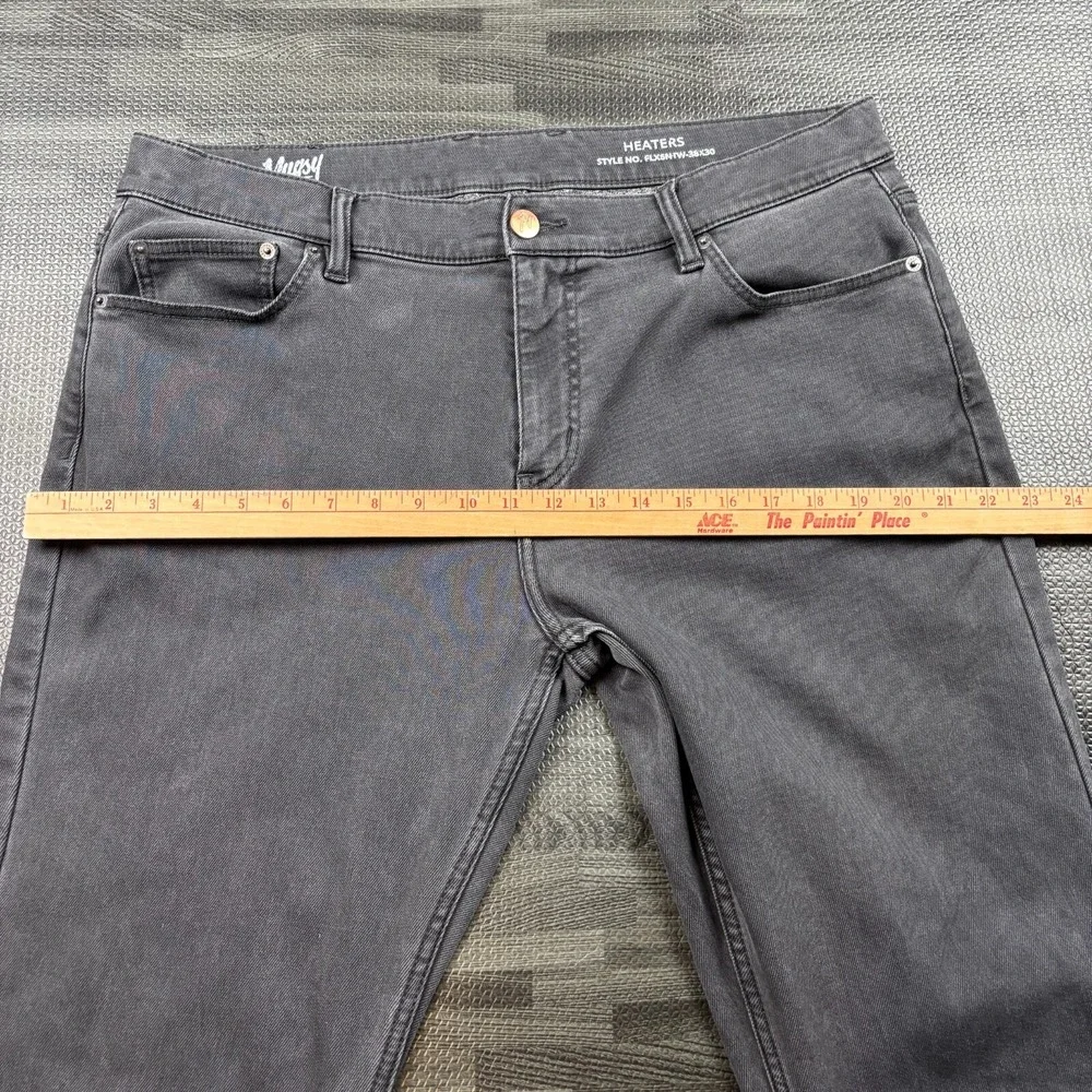 Mugsy Jeans Mens 38x30 Black Heaters Thermo Denim Relaxed Fit Stretch FLX6M-TW